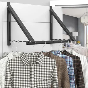 Over The Door Drying Racks Hanging Bar for Laundry Bedroom Dorms Bathrooms