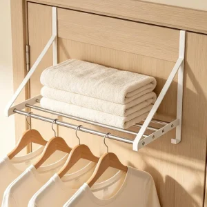 Heavy Duty Over The Door Drying Rack Adjustable 13–23 In 60 Lb Capacity No Drill